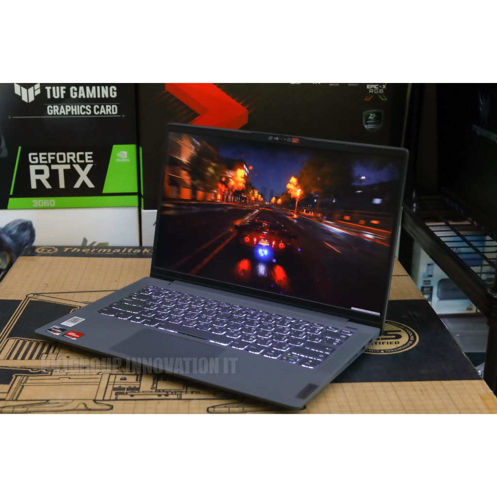 โน๊ตบุ๊คทำงานมือสอง Lenovo IdeaPad 5 14ALC05 AMD Ryzen 5 5500U RAM 8 GB SSD 512GB