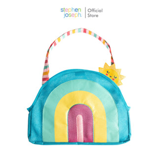 Stephen joseph กระเป๋าชายหาดเด็ก ยอดนิยมจากอเมริกา จุของได้เยอะ Beach tote bag Rainbow น่ารักเข้าชุดกับผ้าเช็ดตัวมีฮู้ด