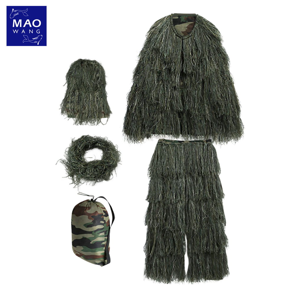 ชุดพรางตัว3D Ghillie Suit ชุดล่าสัตว์ อําพราง เข้าป่า
