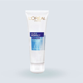 LOreal Aura Perfect Milky Foam (100ml)โฟมทำความสะอาดผิวหน้า ขจัดสิ่งสกปรก เพื่อผิวหน้าสว่างใส