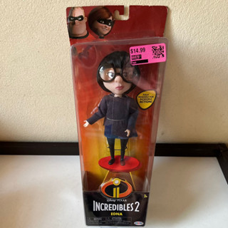 EDNA Deluxe Costume Disney Incredibles 2 LARGE Articulated Doll Jakks Pacific #193#