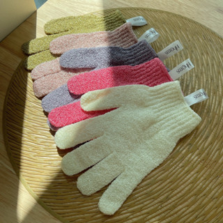 ถุงมือขัดผิวกาย หอมส Body gloves scrub 1 ชิ้น**