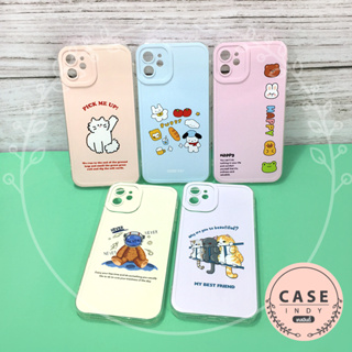 Samsung A04 A04s A10s A12 A22(5G) A23(5G) A50 A52(5G) J4+ S23 Ultra เคสมือถือนิ่มใส TPU กันเลนส์กล้องนูนลายการ์ตูน