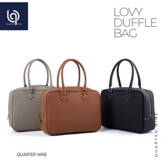 Quarter Nine กระเป๋าหนังแท้ รุ่น LOVY DUFFLE BAG