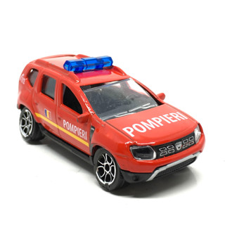 รถเหล็กมาจอเร็ต Majorette Dacia Duster Pompieri 112 Romania สีแดง ขนาด 1/64 ยาว 8 cm มือสอง #001