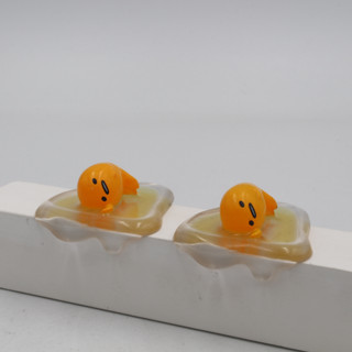 กาชาปอง โมเดลกุเดทามะ Gudetama ไข่ขี้เกียจ ท่านอนตะแคง Bandai