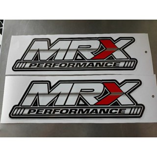 สติ๊กเกอร์ ติดกระจกหลังติดข้างท้าย mrx งานพิมพ์เคลือบใส