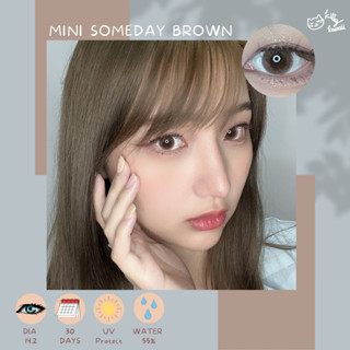 คอนแทคเลนส์🌈Mini Someday🌈 Brown/Gray (Kitty Kawaii) ขนาดมินิ💖