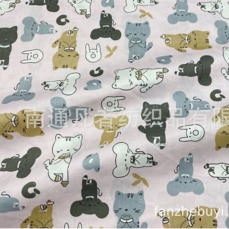 ผ้าคอตตอน 100% ทอทวิล ผ้าเมตร หน้ากว้าง1.6 เมตร  ลายการ์ตูน ลายดอก