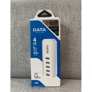 DATA USB Fast Charger ปลั๊กพ่วง 5 ช่อง USB มี QC 3.0A 1 ช่อง + 4 USB 2.1A 4 ช่อง สายยาว 1.2M เบาพกง่าย ประกัน 2 ปี (New)