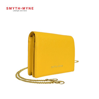 SMYTH &amp; MYNE กระเป๋าสตางค์หนังแท้ ใบจิ๋ว รุ่น Funny สีเหลือง