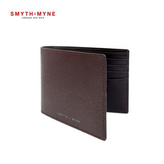 SMYTH &amp; MYNE กระเป๋าสตางค์หนังแท้ สีน้ำตาล (RFID)