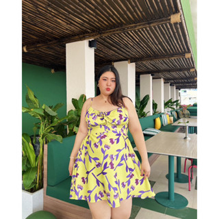 Cher Tada - Summer Floral Dress  เดรสลายดอก ซับในเต็มตัว ใส่แล้วพลางหุ่น