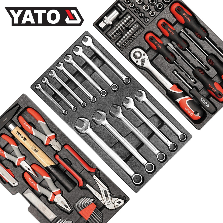 (จัดส่งฟรี) YATO YT-38951 กล่องเครื่องมือ + พร้อมเครื่องมือ 80 ตัวชุด