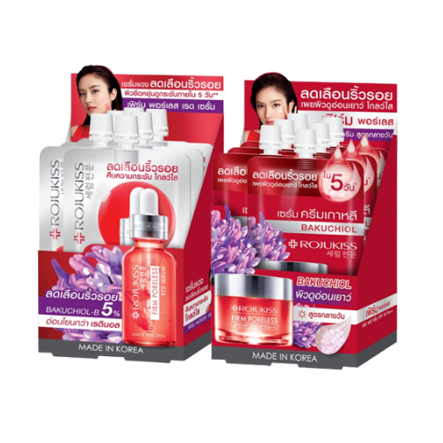 กล่องx6ซอง Rojukiss Firm Poreless Red โรจูคิส เฟิร์ม พอร์เลส เรด
