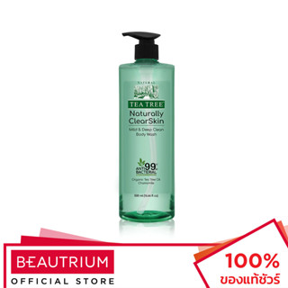 TEA TREE Naturally Clear Skin Mild &amp; Deep Clean Body Wash ผลิตภัณฑ์ทำความสะอาดผิวกาย 500ml