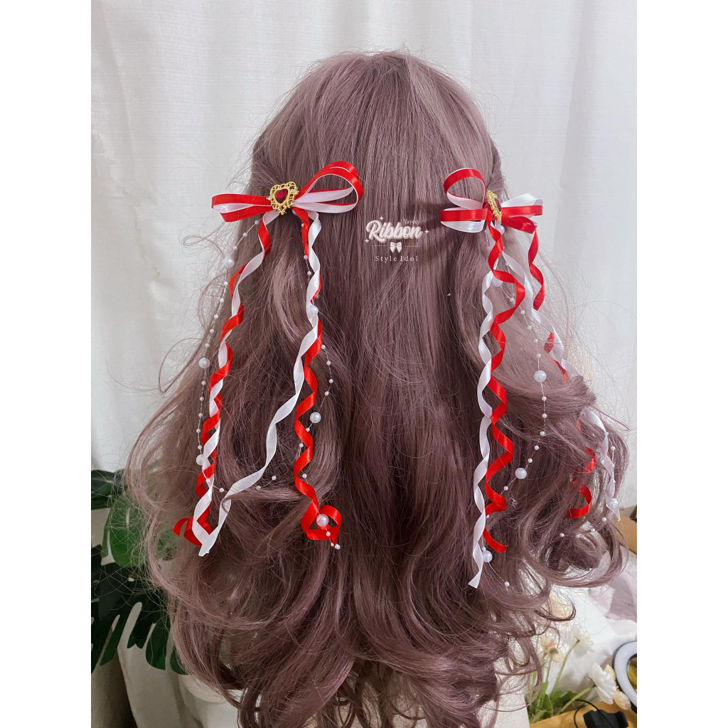 โบว์ติดผมไอดอล เปลี่ยนจี้ได้ ขายเป็นคู่ มีหลายสี หากเปลี่ยนสีทักแชทก่อนสั่งซื้อค่ะ🙏🏻