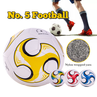 ราคาลูกฟุตบอลเบอร์ 5 ลูกบอล ลูกฟุตบอลหนังPU ขนาดมาตรฐานเบอร์ 5 Football Soccer Ball Size 5 ลูกฟุตบอลหนังเย็บ ฟุตบอลเด็ก
