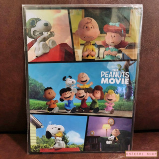 แฟ้ม A4 Snoopy the Peanuts Movie ลาย Comics แยกใส่เอกสารได้ 2 ช่องซ้าย-ขวา