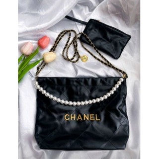 **พร้อมส่ง** กระเป๋า CHANEL 22 Size S พร้อมสายไข่มุก