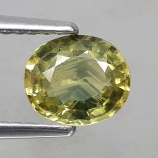 พลอย แซฟไฟร์ บุษราคัม แท้ ธรรมชาติ ( Natural Yellow Sapphire ) 1.31 กะรัต