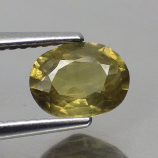 พลอย แซฟไฟร์ บุษราคัม แท้ ธรรมชาติ ( Natural Yellow Sapphire ) 1.58 กะรัต