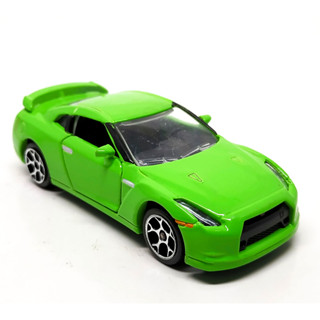 รถเหล็กมาจอเร็ต Majorette Nissan GTR R35 สีเขียว ขนาด 1/64 ยาว 8 cm มือสอง #002