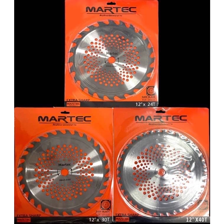 ใบเลื่อยวงเดือน ตัดหญ้า ติดเล็บ 12x24/12x30/12x40 ตัดไม้ได้ MARTEC ของแท้ พร้อมจัดส่ง