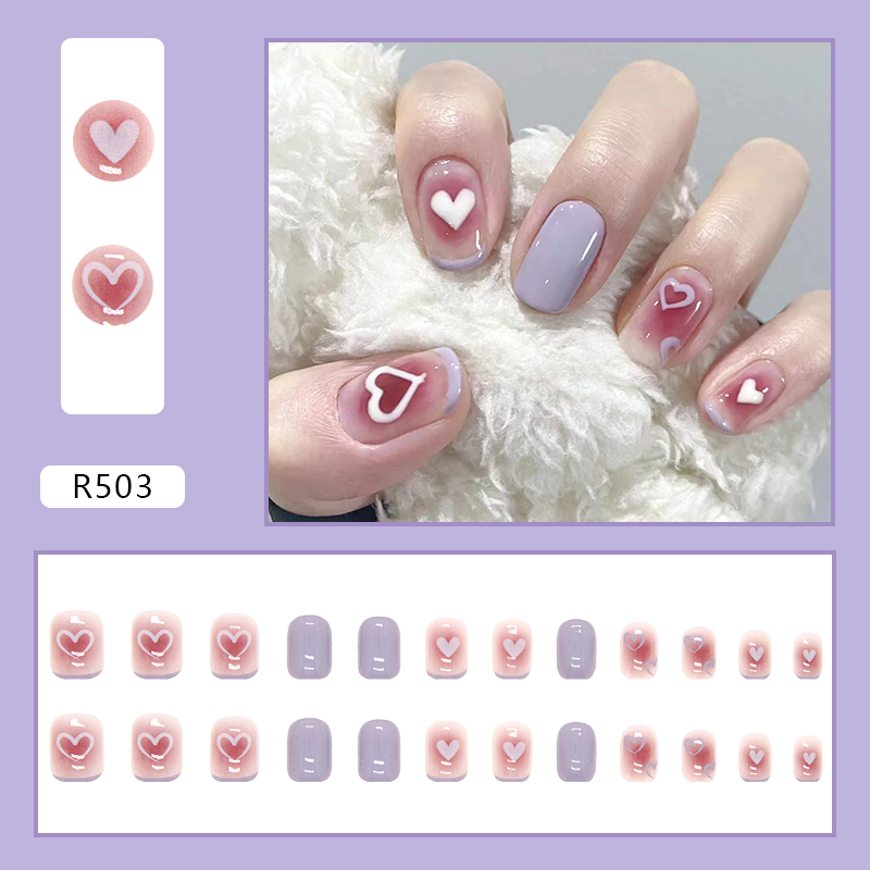 พร้อมส่ง เล็บปลอม [R503]เล็บปลอมกันน้ำ อุปกรณ์ทำเล็บ ถูกสุด พร้อมส่ยาง