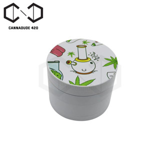 White Paint Grinder 50mm. เครื่องบด ที่บด ขนาด 50มม. 4 ชั้น คละลาย
