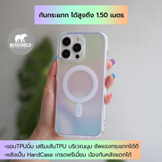 🌈เคส Hologram แบบใส/หลังแข็งขอบนิ่มกดปุ่มง่าย🫧รองรับชาร์จแม่…