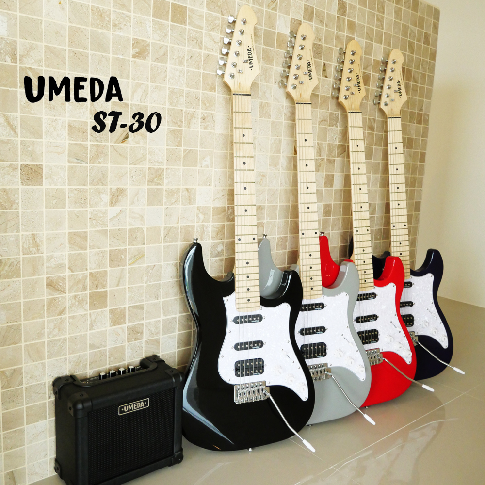 Umeda - ST-30 M ปิ๊กอัพ H-S-S พร้อมแอมป์ Umeda AG-09G