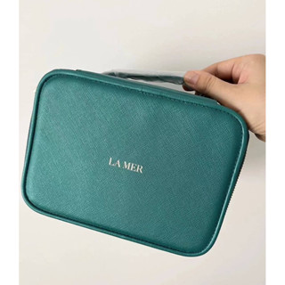 La Mer Pouch Cosmetic Travel Bag - ทรงกล่อง ซิปรอบ