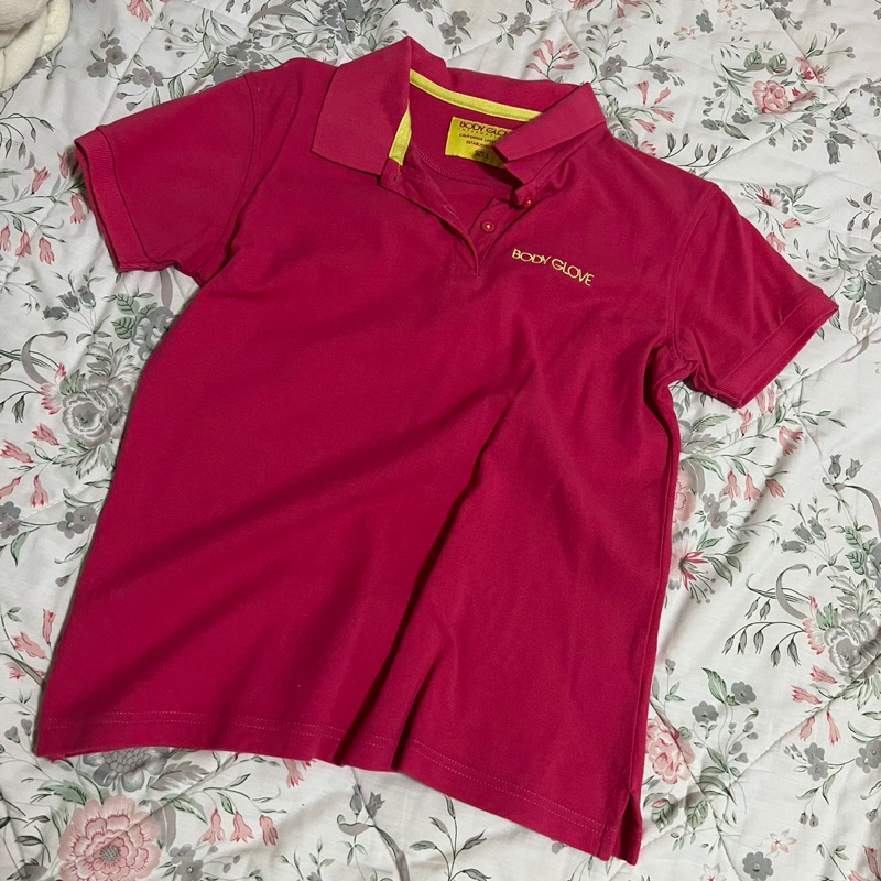 เสื้อโปโล BODY GLOVE สีชมพูเข้ม 🌸