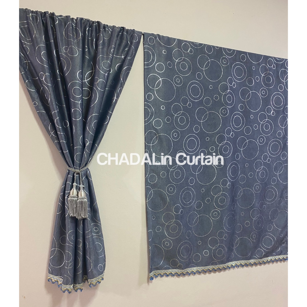แนะนำ ผ้าม่าน ผ้าม่านสอดลวด ม่านหน้าต่าง  ม่านกันยูวี 80-90% ลายโดนัท (ราคาต่อ 1 ผืน) ผ้าม่านแบบสอดลวด ราคาพิเศษ มีเก็บเงินปลายทาง