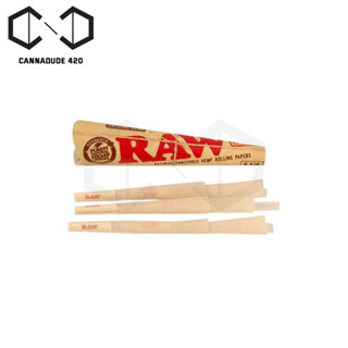 Raw Cone กระดาษโรล Raw rolling paper 78mm 1 Cone / 6 roll มี 6 ชิ้น ใน 1 โคน ขนาดสั้น 78มม.