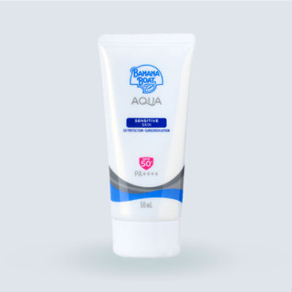 Banana Boat Aqua Sensitive Skin UV Protection Sunscreen Lotion SPF 50+/PA++++ 50mlแดดสูตรใหม่ ที่ออกแบบมาเพื่อคนมีผิวแพ้