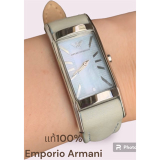 แท้100% นาฬิกาข้อมือแบรนด์Emporio Armani สภาพดีสีฟ้าพาสเทล AR5590