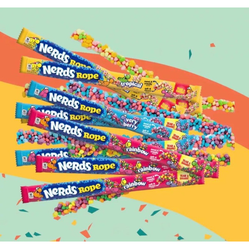 ขนมนำเข้าจาก USA 🇺🇸 พร้อมส่งในไทย Nerds Rope