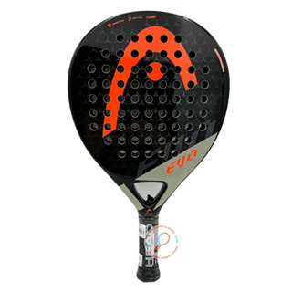 ไม้พาเดล เทนนิส tennis Padel Racket Head Evo Delta สี ดำ ส้ม หนัก 365 ของแท้ พร้อมส่ง