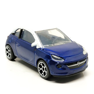 "รถเหล็กมาจอเร็ต Majorette Opel Adam - สีน้ำเงิน / หลังคาขาว ขนาด 1/64 ยาว 8 cm มือสอง #001