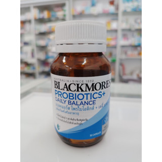 Blackmores Probiotics + Daily Balance 30 caps แบลคมอร์ส โพรไอโอติกส์ + เดลี่ บาลานซ์ ผลิตภัณฑ์เสริมอาหาร 30 แคปซูล