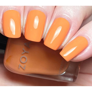 พร้อมส่ง Zoya Sawyer  สีส้มอ่อน ส้มพาสเทล soft taffy orange แบรนด์คุณภาพ ปราศจากสารเคมีอันตราย คนท้องทาได้ ออแกนิคแท้ 💯%