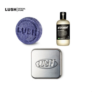 LUSH JUMPING JUNIPER SHAMPOO BAR BUNDLE + NO DROUGHT + TIN + EXCLUSIVE BOX