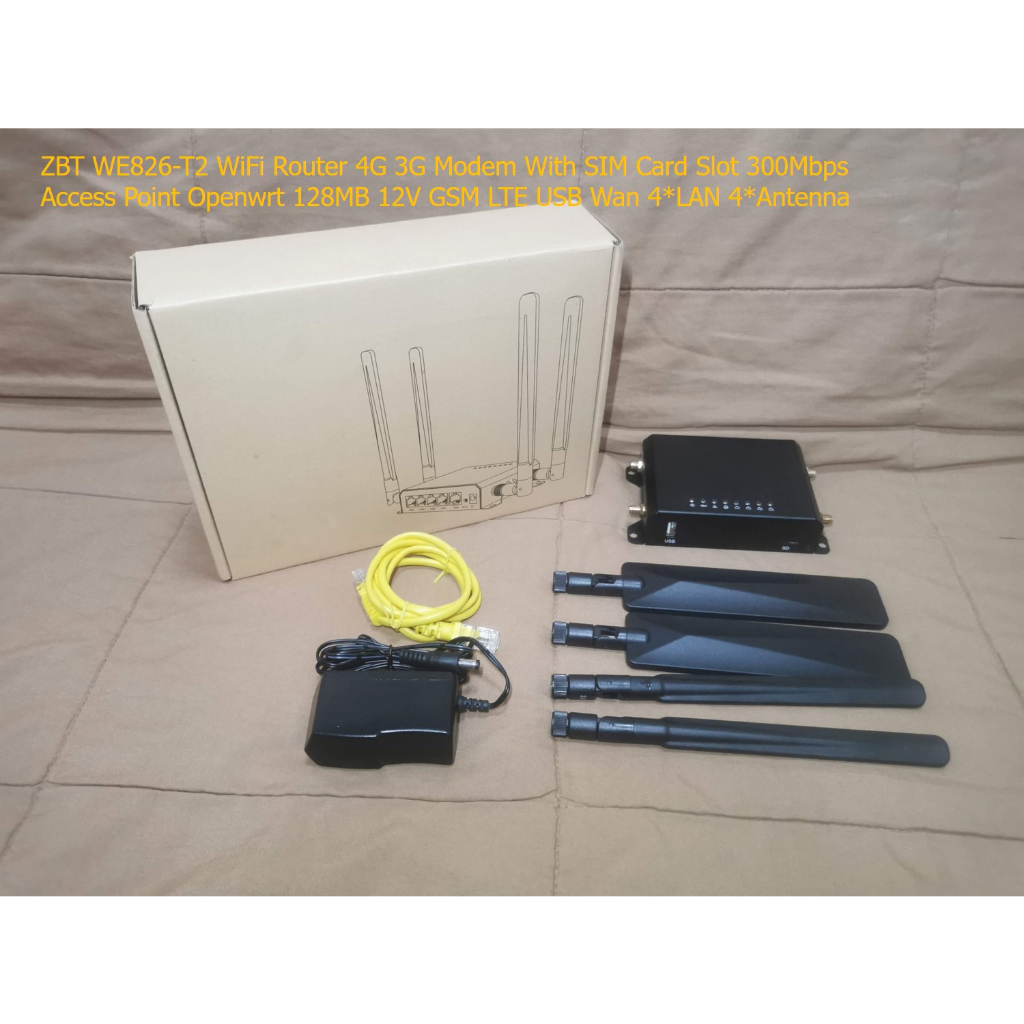 (มีของพร้อมส่ง กดสั่งได้เลยไม่ต้องรอถามแชท) 4G Router ZBT WE826-T2 CAT4 รองรับทุกซิม
