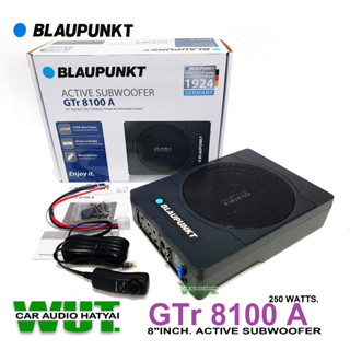 BLAUPUNKT เครื่องเสียงรถยนต์ ซับบ๊อค 8 นิ้ว พร้อมรีโมทบูสเบส ชุดสายติดตั้ง 250 Watts. Blaupunkt GTR 8100 A