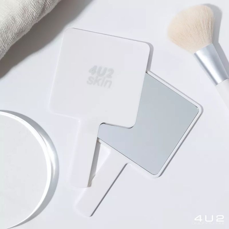 4U2 MIRROR MADE BY แพคเกจใหม่สีขาว กระจกสุดน่ารัก สไตล์เรียบๆ มินิมอลสุดๆ ต้องมี