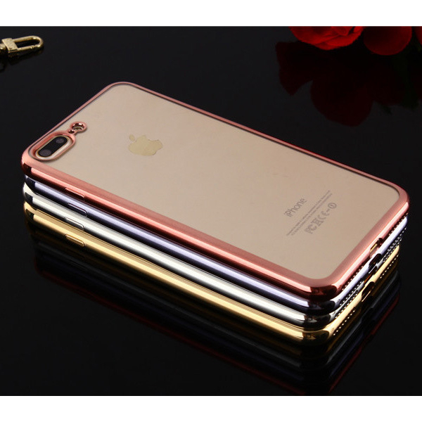 เคสใสขอบสี i7 plus/i8plus