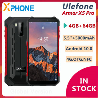 Ulefone Armor X5 Pro Rugged Waterproof Smartphone 4GB+64GB Android 11 Cell Phone NFC 4G LTE Mobile Phone