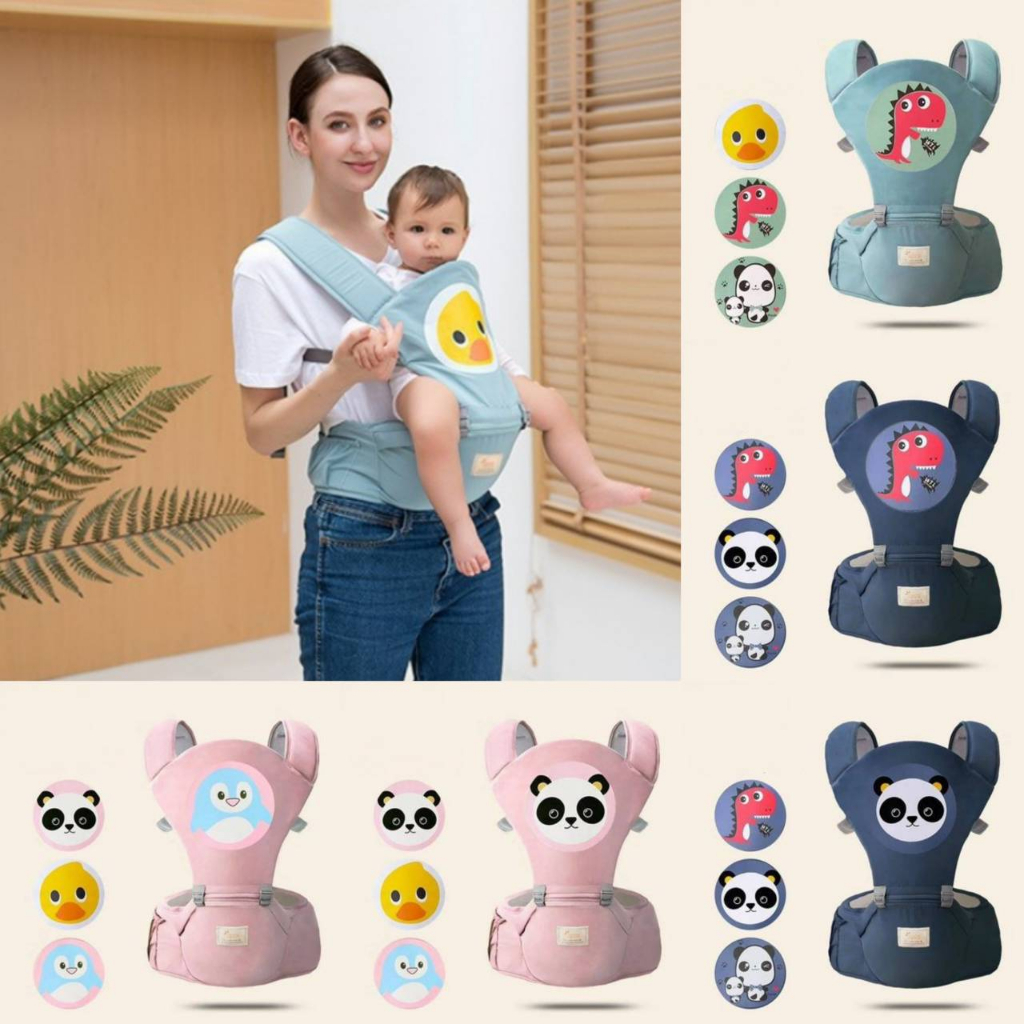 เป้อุ้ม มีที่นั่ง IMAMA Hip seat ของแท้ พร้อมกล่อง เป้อุ้มเด็ก ไอมาม่ารุ่นใหม่ ลายการ์ตูนน่ารักๆ